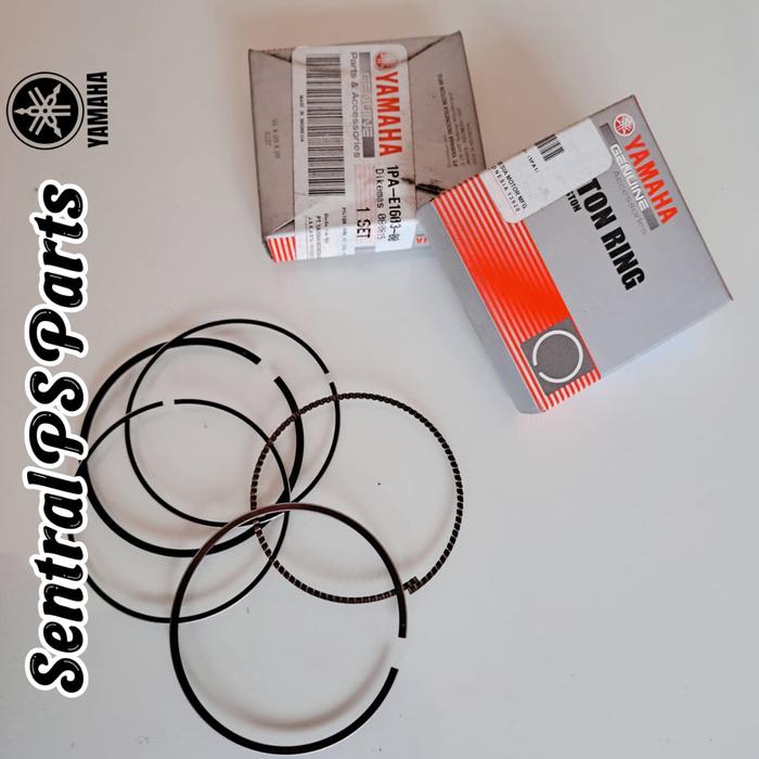 1PA-E1603-00  suku cadang resmi Yamaha untuk Piston Ring Set (STD) atau ring seher standar. Paket in