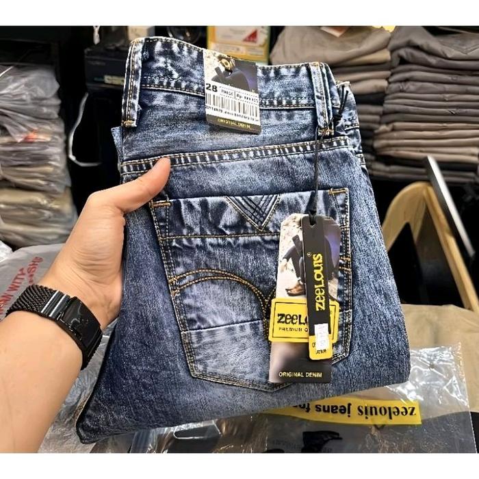 Celana Jeans Panjang Pria Zee Lois Standard reguler,Celana Jeans Zee Lois Original Import Distro.