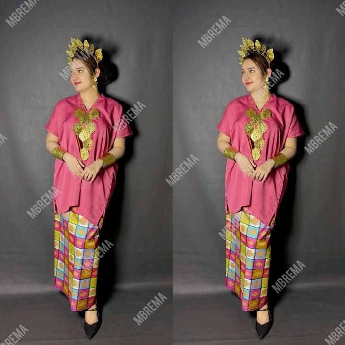 Baju Bodo Organza Model Tokko Segiempat Klasik Adat Bugis Makassar Sulawesi Dress Wanita Remaja Dewa