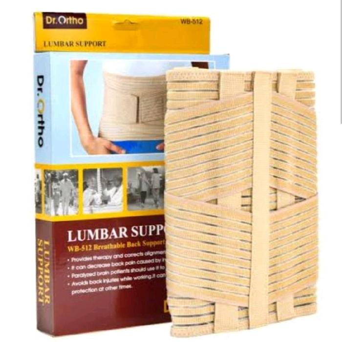 Dr Ortho WB-512 Korset Lumbal  Dengan 4 Stays Untuk Postur Tubuh Dan Kesehatan Punggung Size S M L X