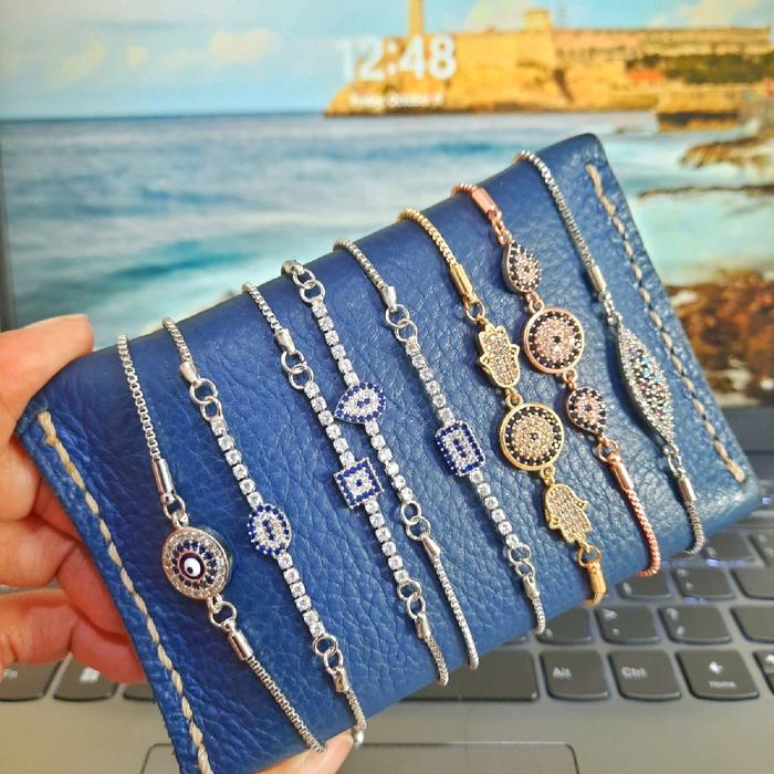 Gelang Asli Turki Model Serut Batu Zirkon  Souvenir dan Hadiah Turki Umroh dan Haji