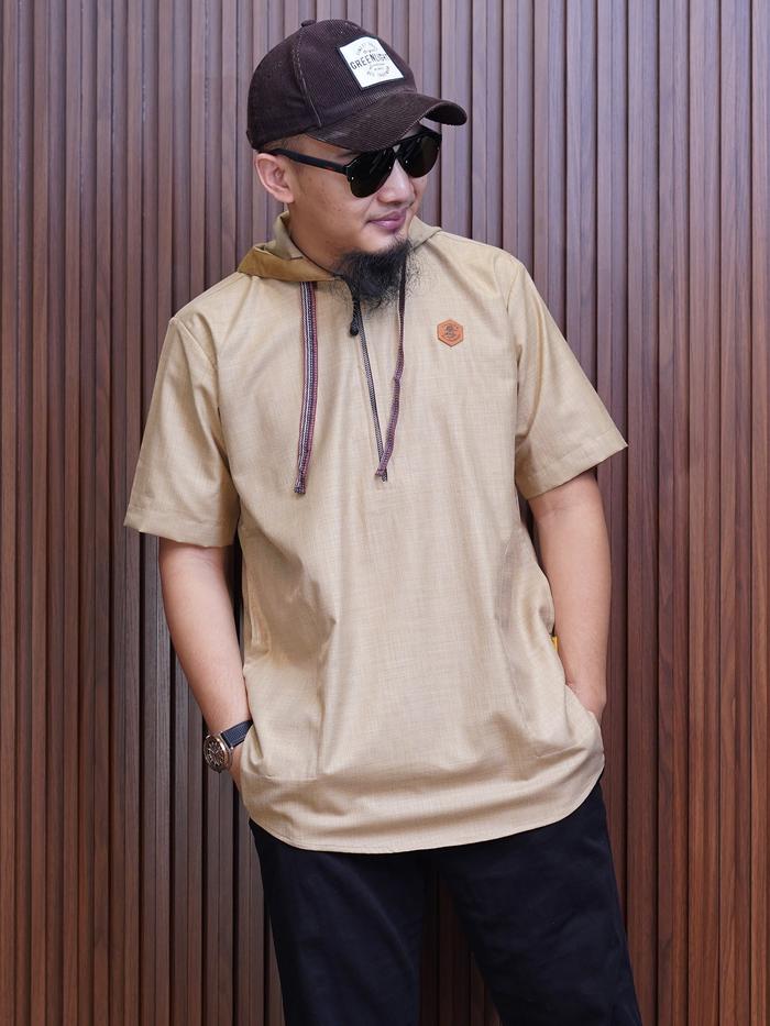 Al Amwa - Kurta Naqib Lengan Pendek Hoodie by Al-Amwa Premium
