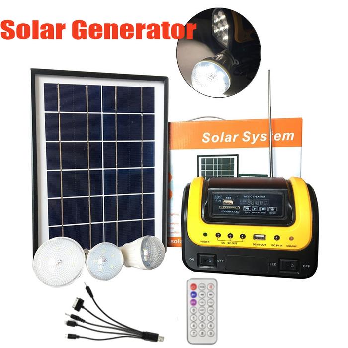 Portable Radio Solar Emergency Light Emergency Power Generation