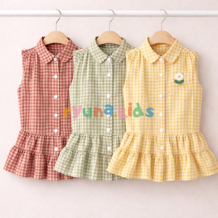 Ceria Dress Kotak - Kotak | Dress Kotak Lucu | Daily Dress