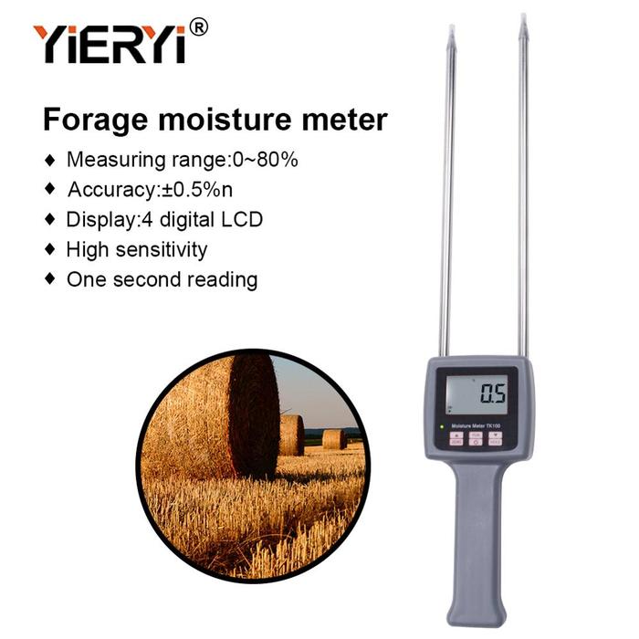 Yieryi New TK100 Portable Digital Multifunctional Moisture Meter for