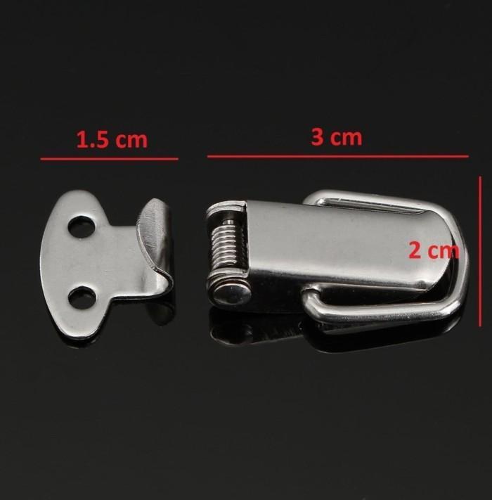 Lock box - gesper toggle clamp mini kotak perhiasan - spring case *