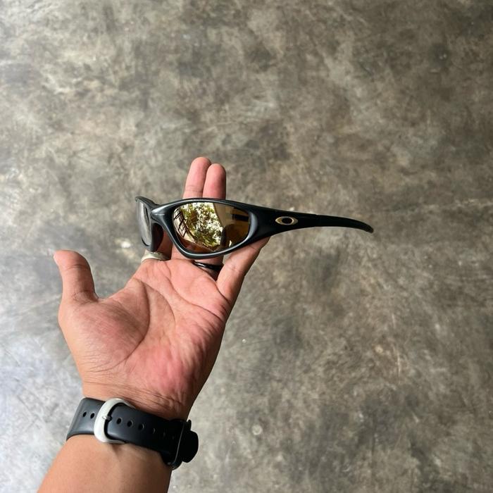 VTG 1999 - Oakley New straight jacket sunglasses black ( gold Itidium )