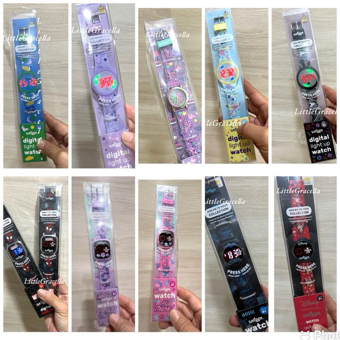 Smiggle watch hi there light up digital watch original/jam tangan digital smiggle original