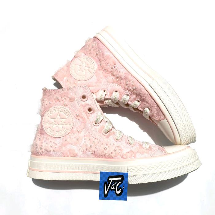 Converse Chuck 70 70s Chinese Peach Blossom Floral Flower Hi Fable Pink Egret