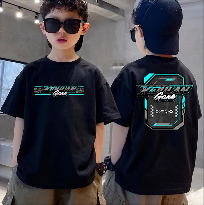 Kaos Distro Anak KIDULAN GANK BLUE KAOS PEMUDA T-Shirt Anak Laki-Laki & Perempuan Cotton Combed 30s 