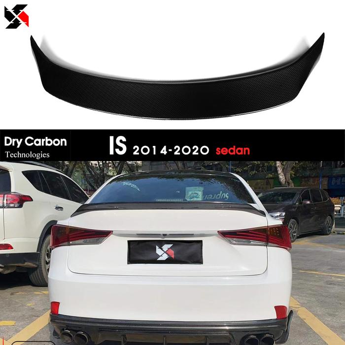 Dry Carbon Technique Real Carbon Fiber Highkick Rear Trunk Spoiler
