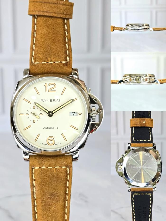 Jam Tangan Pria Panera1 Luminor Due White Dial - PAM01046 Automat1c Japan