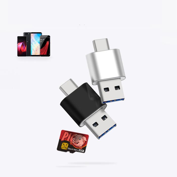 USB 2.0 Type C Card Reader SD TF MicroSD Card Reader Type C OTG