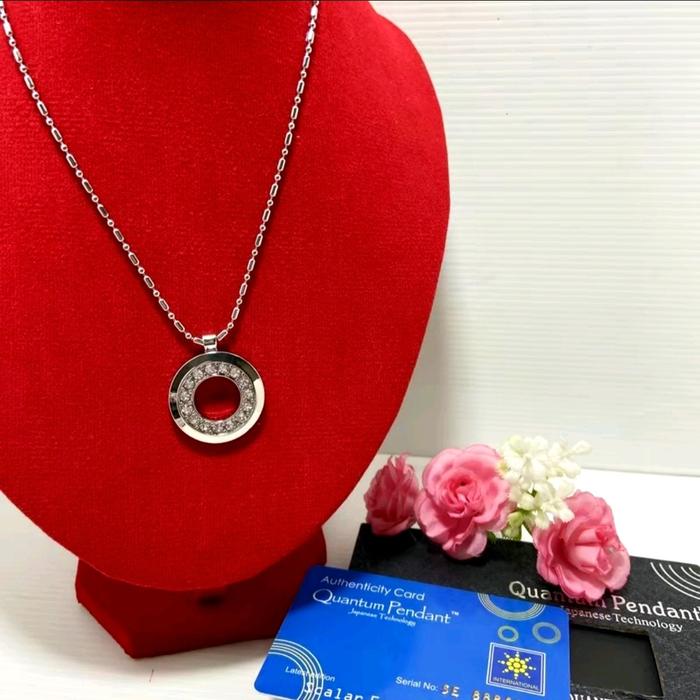 Kalung Kesehatan Quantum Pendant MCI liontin Bio Glass ORYGINAL Laki-laki &  Perempuan titanium wani