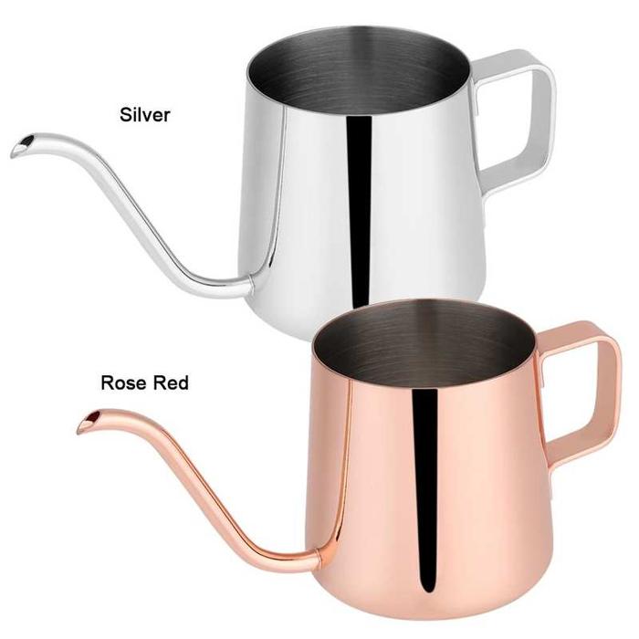 250ml/350ml Handheld Stainless Steel Drip Coffee Pot Long Gooseneck