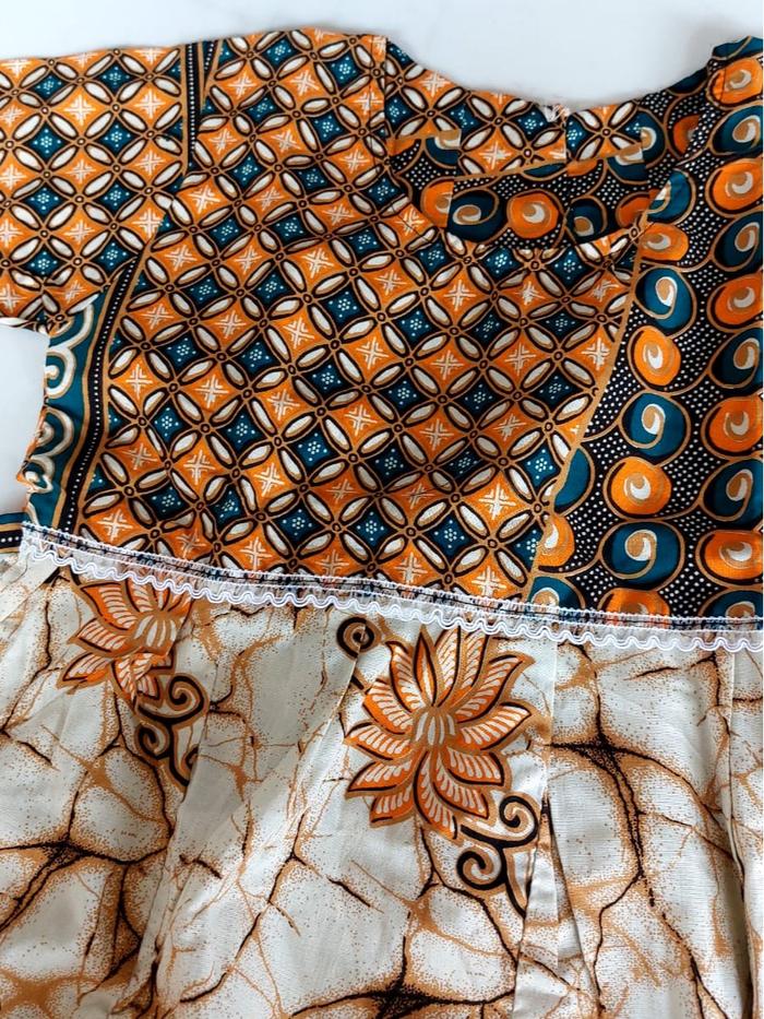 Baju Dress Batik Anak Perempuan Bahan Premium bukan batik keris