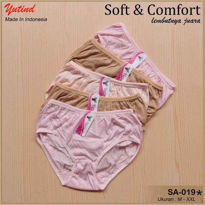 [ 6 pcs ] CD Yutind 019 | Yutind Celana Dalam Wanita Basic Cutting Midi CD Harian SA-019 Murah Berku