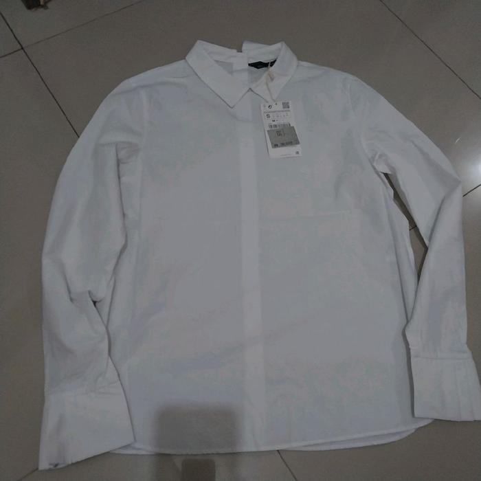 BNWT, ZARA trafaluc white shirt