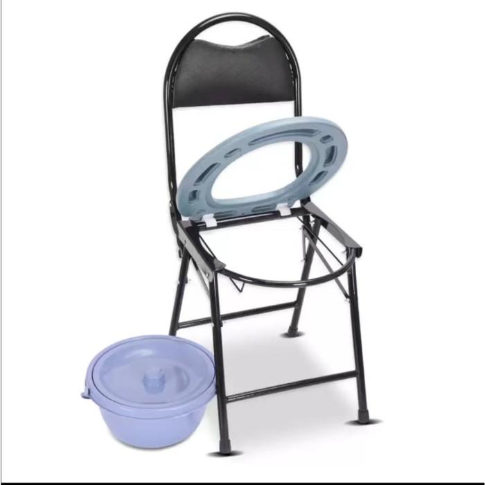 Highline Kursi BAB Lansia Lipat Commode Chair Kursi Toile