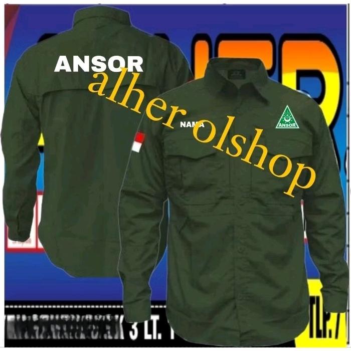 Kemeja tactical Ansor baju tactical Ansor kemeja pdl Ansor baju pdl Ansor kemeja GP Ansor baju GP An