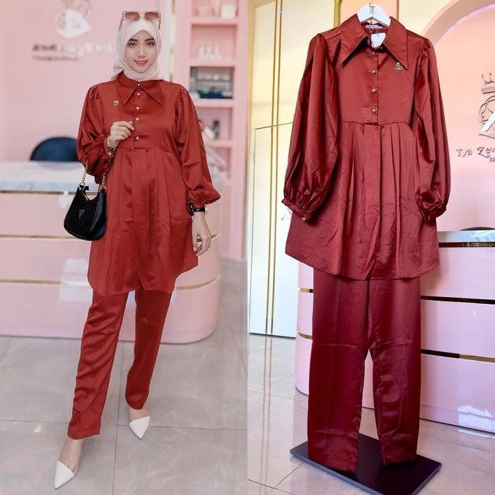 ONESET TUNIK ORANGE BATA SS SHELLASAUKIA