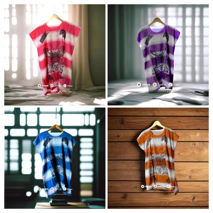 GROSIR TROLIS Z942 KAOS WANITA KAOS BALI DEWASA ALL SIZE BB 40-60KG RAYON ATASAN DASTER BARONG BAJU 