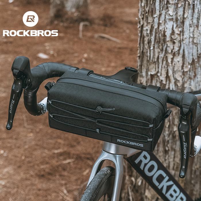 ROCKBROS tas depan sepeda MTB, keranjang kapasitas besar multifungsi