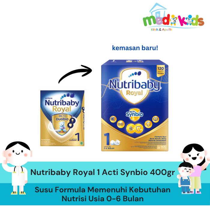 Nutribaby Royal 1 Acti Synbio 400gr - Susu Formula Memenuhi Kebutuhan Nutrisi Bayi 0-6 Bulan