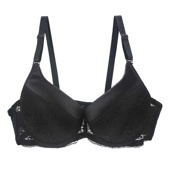2022 New y Middle Mold Bras For Women BCDE Cup Big Size Lingerie Lace Hollow Out Soutien Gorge Femal