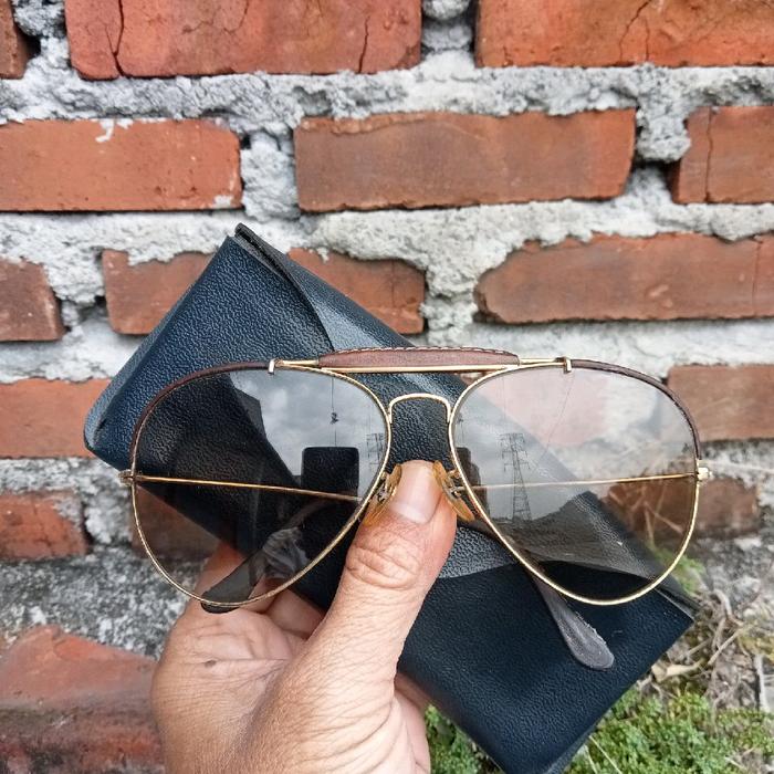 Rayban Aviator ODM B&L USA Orjinal Lensa Super Cehegbell Size 62M Kacamata Hitam Pria Wanita