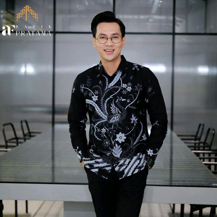 Batik AF Pratama | KEMEJA BATIK PRIA SLIMFIT PREMIUM MOTIF KENARI bahan katun lapis furing warna hit