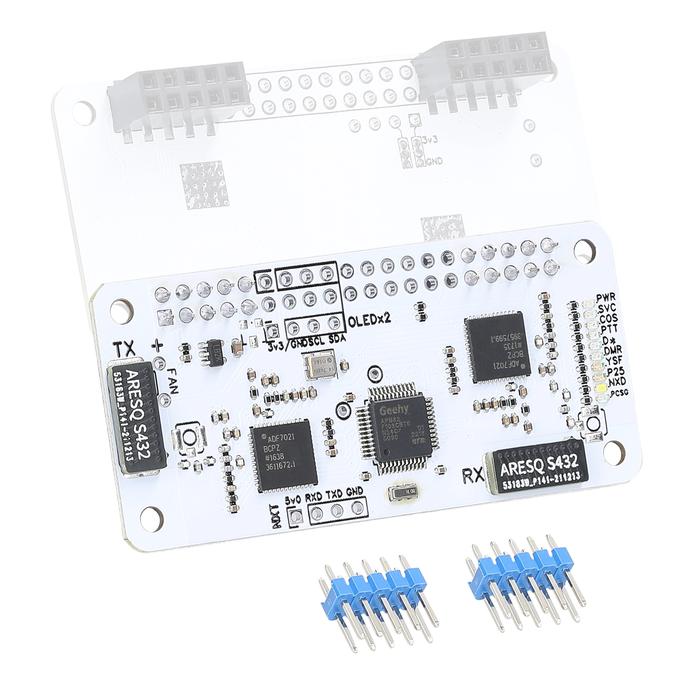 Mini MMDVM HS Dual Hat Duplex RX TX UHF VHF Hotspot Board Kit P25 DMR
