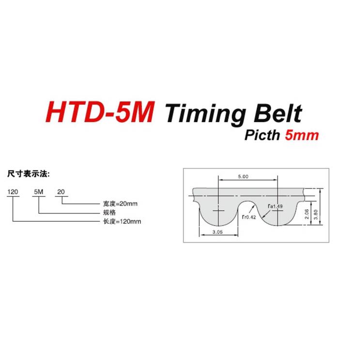 Drive Timing Belt Htd 535 5M 15