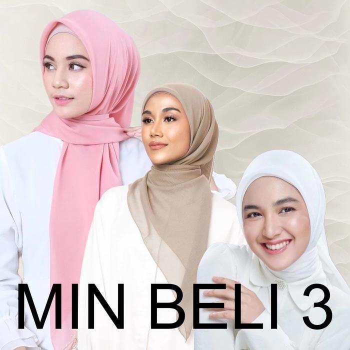 GROSIR MIN BELI 3 - Hijab Paris Jadul Premium Merk Red Rose Varisha