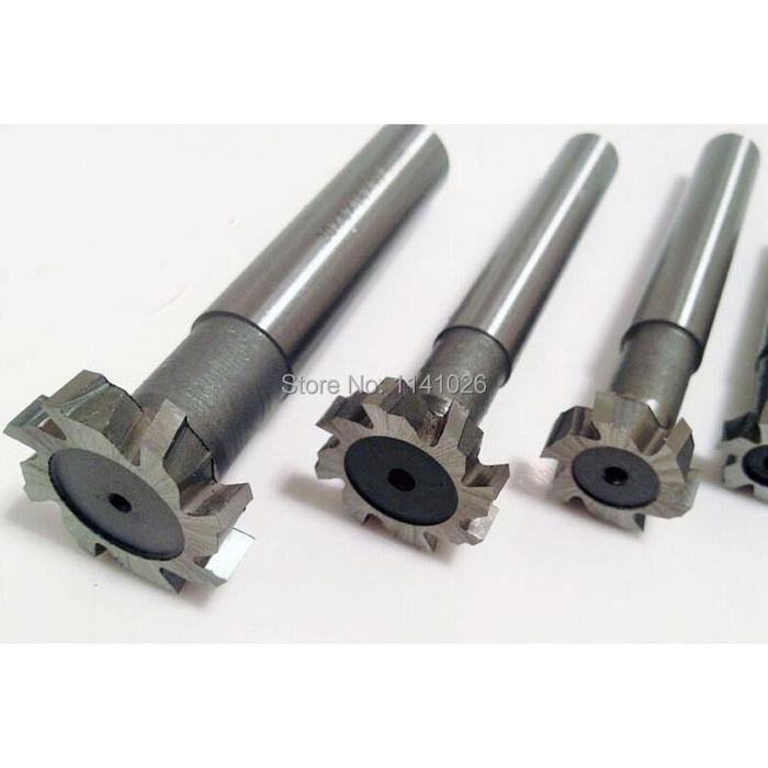 4 pcs/set Lurus shank T cutter superhard T T slot cutter cnc milling