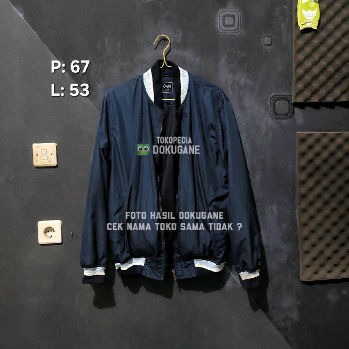 LIQUID Bomber Jacket Casual Jaket Non Hoodie Kaos Polos oblong pendek thrift second Not uniqlo