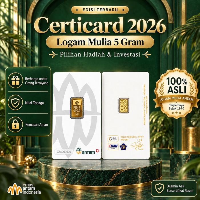 Antam Logam Mulia Emas Antam 5 Gram Emas Logam Mulia Antam 5 Gram
