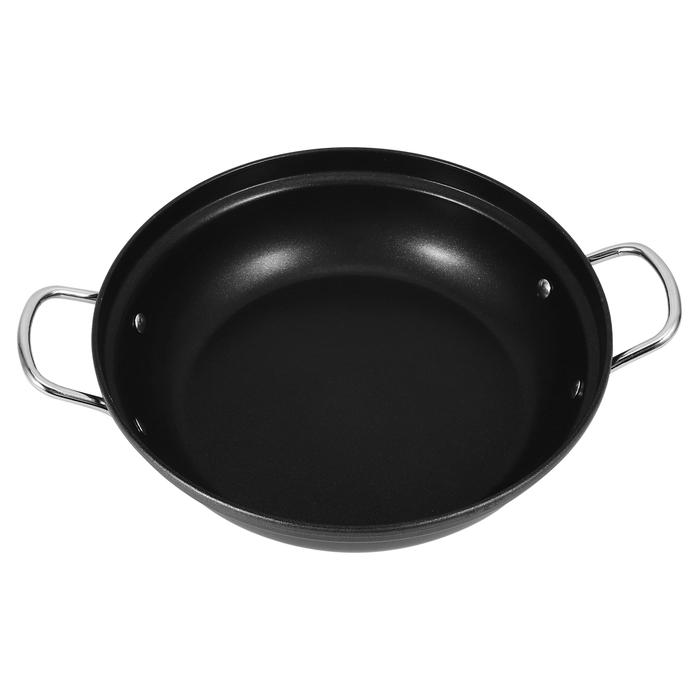 Stainless Steel Hot Pot Kitchen Cooking Wok Double Handle Cooking Pot Cooking Pan Metal Cooking Wok 