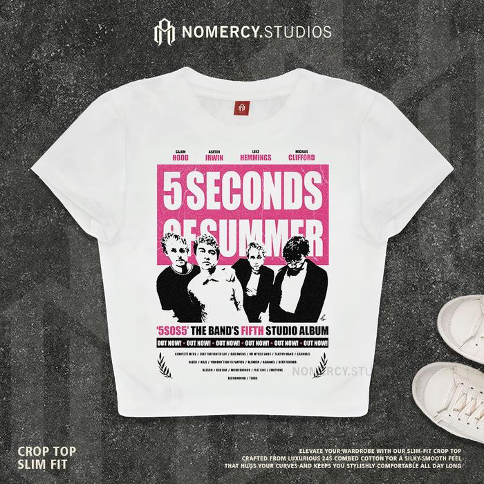 NOMERCY.STUDIOS - CROP TOP 5 SOS FIVE SECONDS OF SUMMER ALBUM | BAND METAL MUSIK ROCK | GRUNGE CROPT
