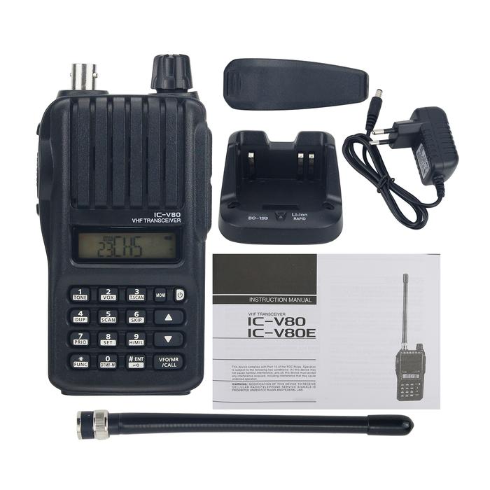 For ICOM IC-V80E VHF Transceiver Marine Transceiver Walkie Talkie 5W