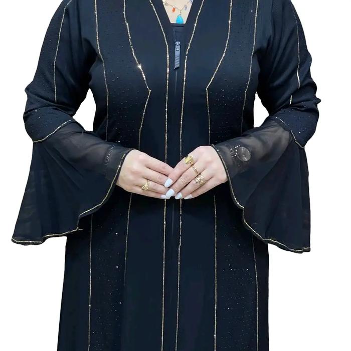 abaya original Mesir (abaya pesta manik gold)