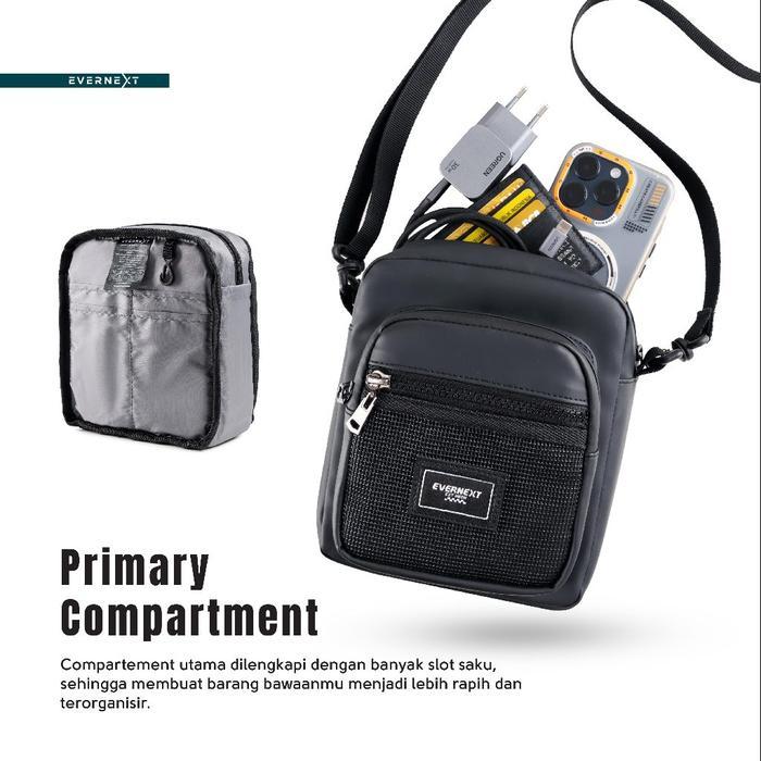 Eiger - EVERNEXT - Tas Selempang Pria Sling Bag Pria Anti Air Tas Slempang Savero Mini Cowok Waterpr