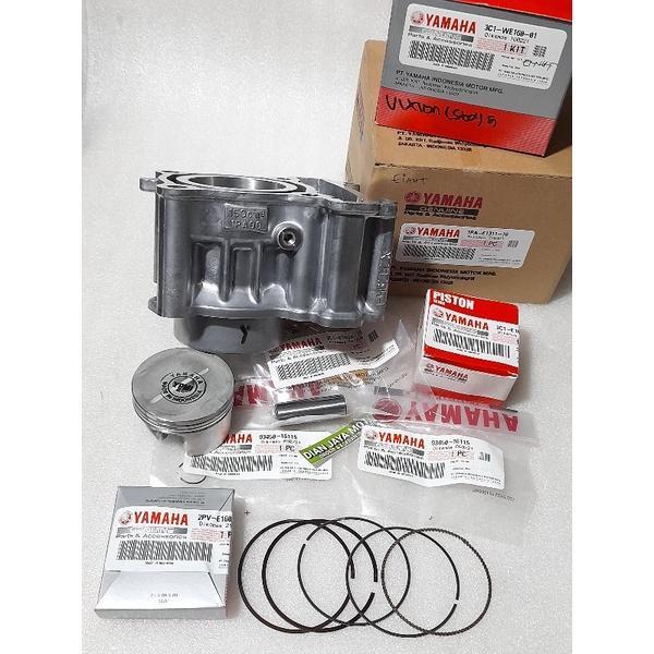 BORING PLUS PISTON KIT ORIGINAL YAMAHA GENUINE PARTS 1PA 3C1 VIXION BLOK SEHER PLUS PISTON KIT ORI Y