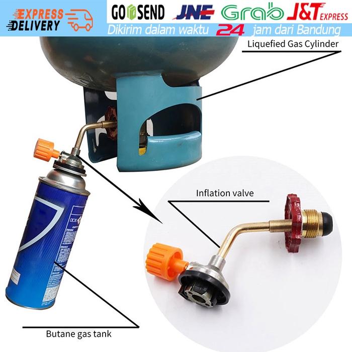 Alat Refill Isi Ulang Gas Kaleng Portable / Adaptor Kaleng Refill Adaptor Tabung Gas Kaleng