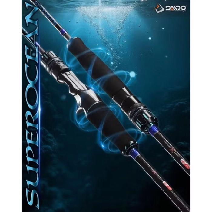 Daido - Joran Super Ocean SLJ 662S Spinning Light Jigging Solid Carbon Fuji 198 cm