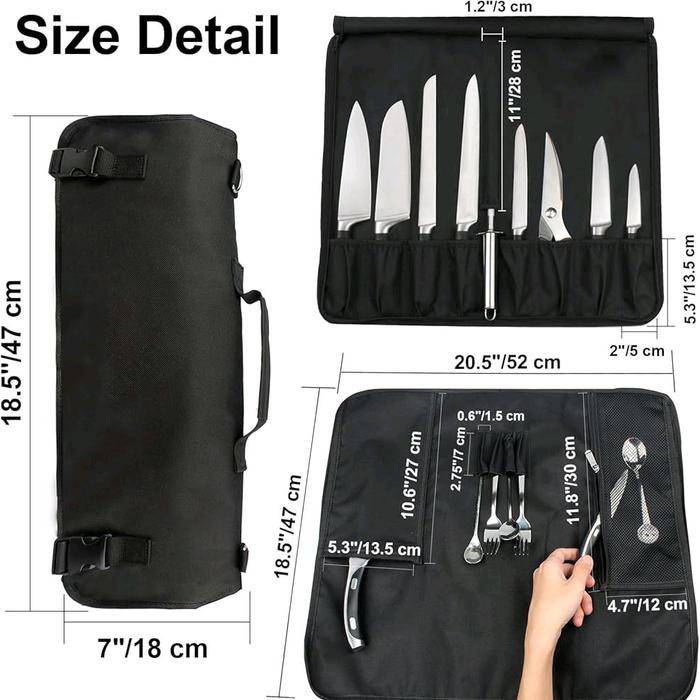 Tas Pisau Model Slempang Multifungsi Chef Knife Bag tas pisau set Kitchenware