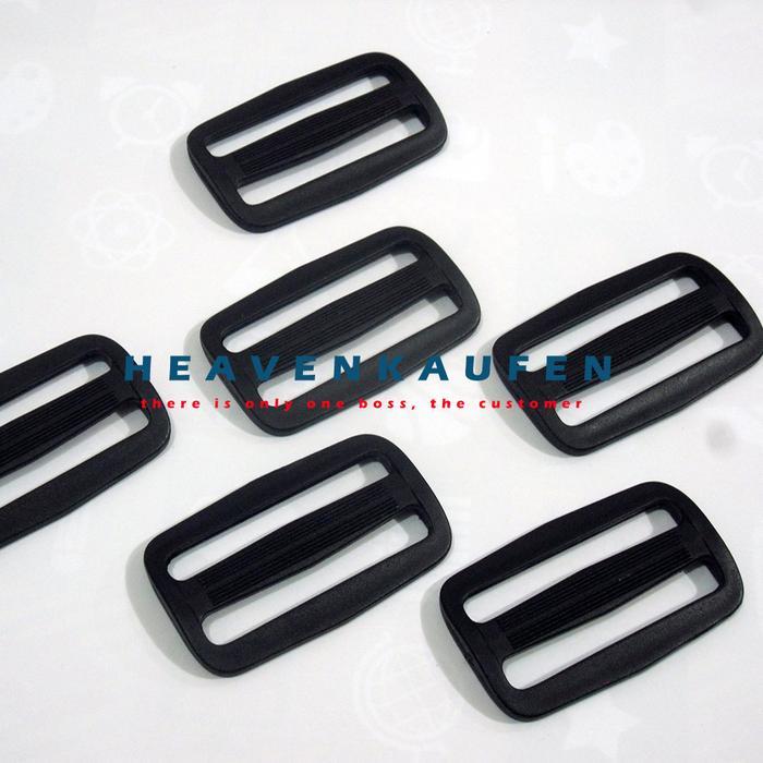 GRATIS ONGKIR Ring Gesper Jalan Tas 5 cm Hitam Plastik Harga Per 4 Pcs