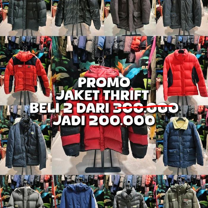 PROMO JAKET THRIFT TEBAL BELI 2 200RB