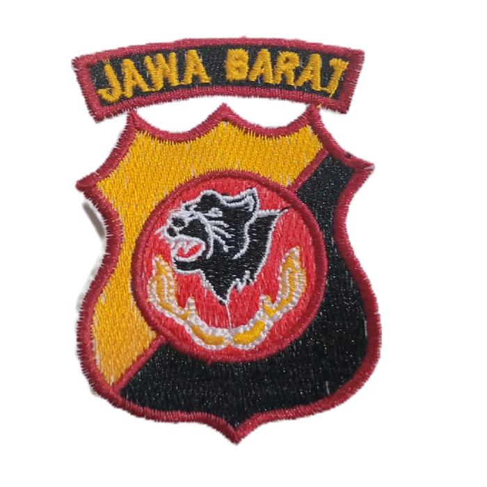 [REDY STOK] LOGO BORDIR POLDA JAWA BARAT LOKASI POLDA BIASA