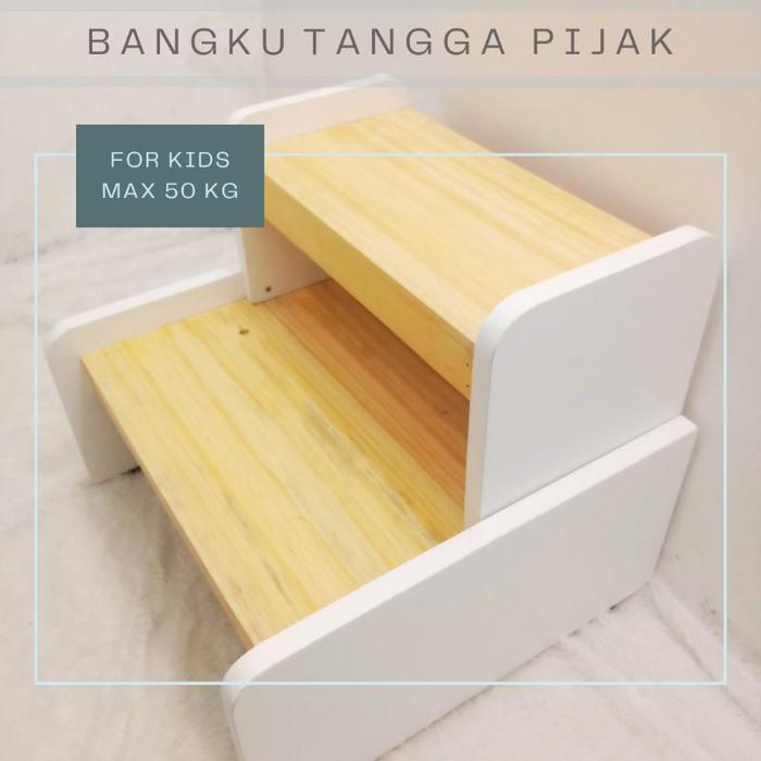 ASLI Bangku tangga kayu step stool bangku pijak READY STOCK